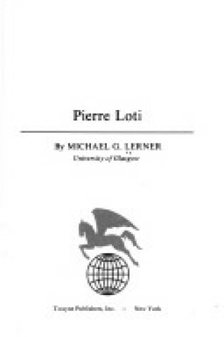 Cover of Pierre Loti