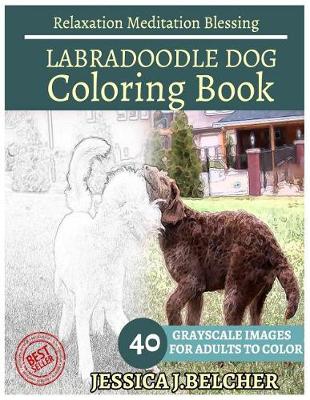 Book cover for Labradoodle Dog Coloring Book for Adults Relaxation Meditation Blessing