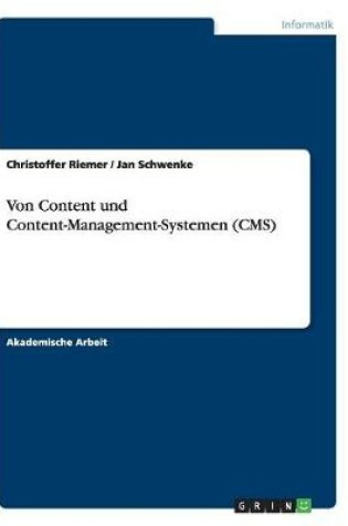 Cover of Von Content und Content-Management-Systemen (CMS)