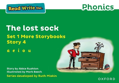Book cover for Read Write Inc Phonics: Green Set 1 More Storybook 4 The lost sock