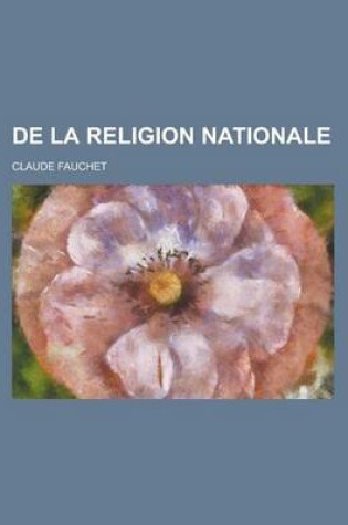 Cover of de La Religion Nationale