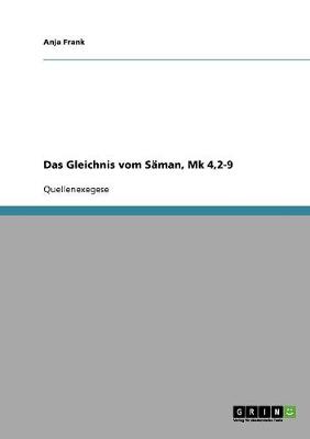 Book cover for Das Gleichnis vom Saman, Mk 4,2-9