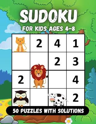 Book cover for Sudoku for kids ages 4-8