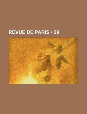 Book cover for Revue de Paris (29)