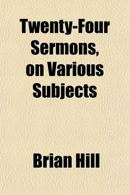 Book cover for Twenty-Four Sermons, on Various Subjects