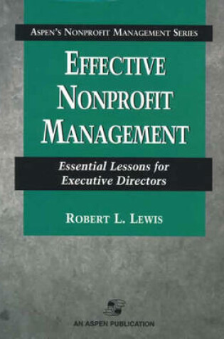 Cover of Effective Nonprofit Management