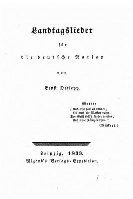 Book cover for Landtagslieder Für Die Deutsche Nation