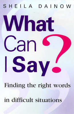 Book cover for What Can I Say?