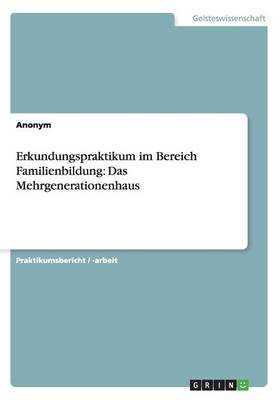 Book cover for Erkundungspraktikum im Bereich Familienbildung