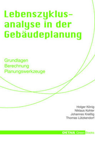 Cover of Lebenszyklusanalyse in der Gebaudeplanung