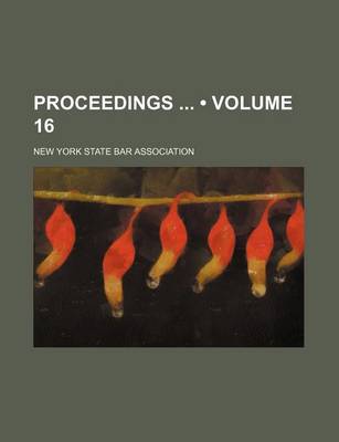 Book cover for Proceedings (Volume 16)