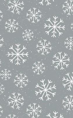 Book cover for Gray Winter Snowflakes - Lined Notebook with Margins - 5x8