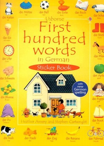 Book cover for First Hundred Words German Sticker Book