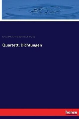 Cover of Quartett, Dichtungen