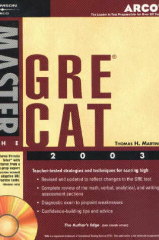 Cover of Master the Gre Cat, 2003/E W/C