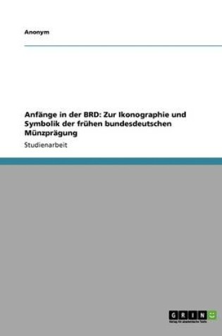 Cover of Anfange in Der Brd