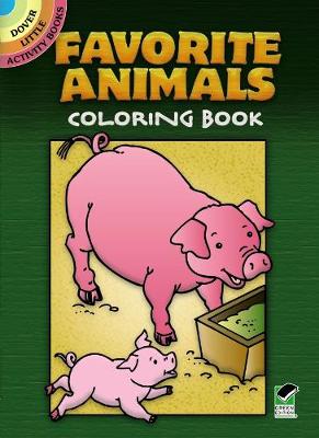 Book cover for Favorite Animals Coloring Book