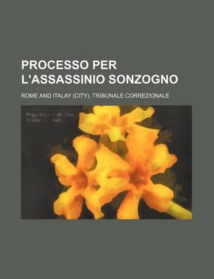 Book cover for Processo Per L'Assassinio Sonzogno