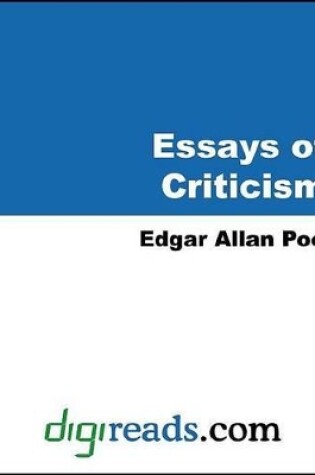 Cover of Essays of Criticism