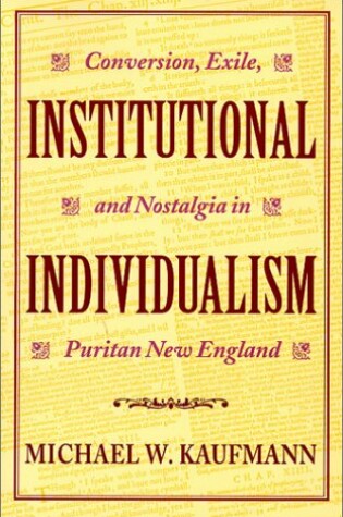 Cover of Institutional Individualism