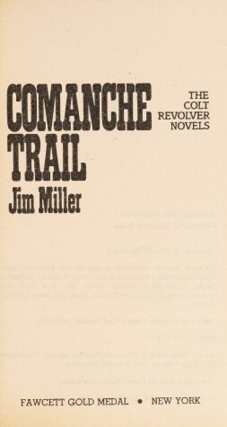 Book cover for Comanche Trail