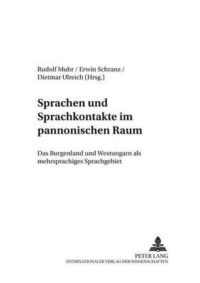 Cover of Sprachen Und Sprachkontakte Im Pannonischen Raum