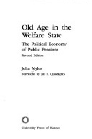 Cover of Old Age in the Welfare State