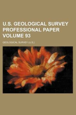 Cover of U.S. Geological Survey Professional Paper Volume 93