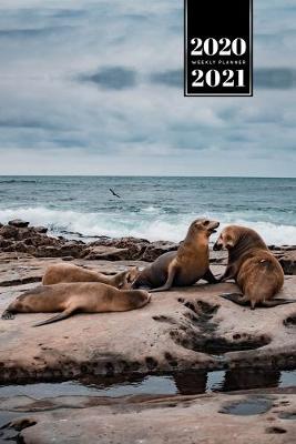 Book cover for Seal Manatee Sea Lion Cow Walrus Dugong Week Planner Weekly Organizer Calendar 2020 / 2021 - Small Family