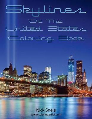 Book cover for Skylines Of The United States Coloring Book