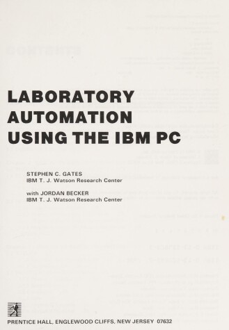 Book cover for Laboratory Automation Using IBM PC