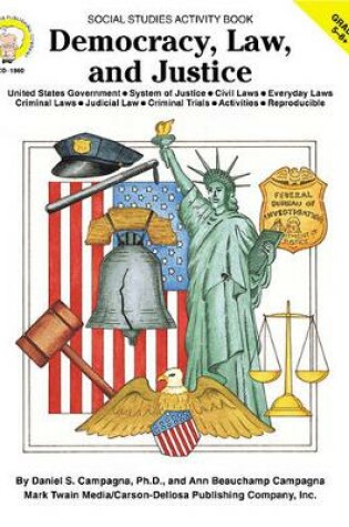 Cover of Democracy, Law, and Justice, Grades 5 - 8