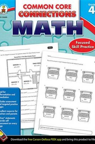Cover of Common Core Connections Math, Grade 4