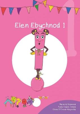 Book cover for Cyfres Cymeriadau Difyr: Glud y Geiriau - Elen Ebychnod 1