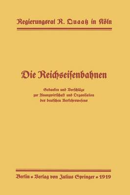 Book cover for Die Reichseisenbahnen