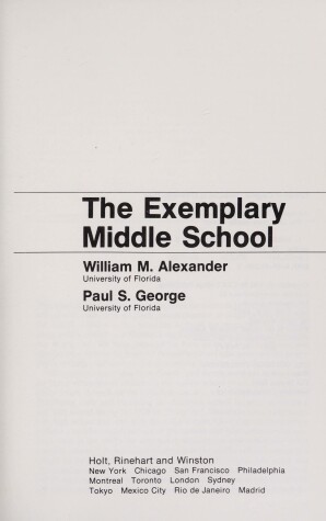 Book cover for The Exemplary Middle School