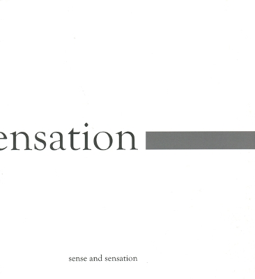 Book cover for Sense and Sensation