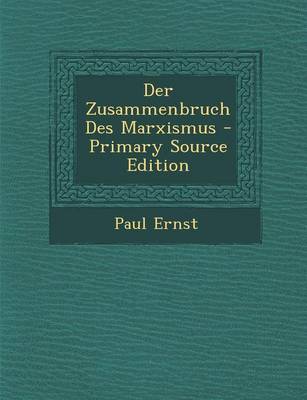 Book cover for Der Zusammenbruch Des Marxismus