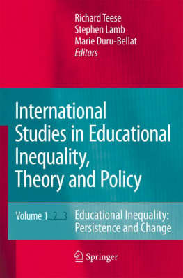 Cover of International Studies in Educational Inequality, Theory and Policy