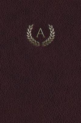 Book cover for Monogram "A" Any Day Planner Journal
