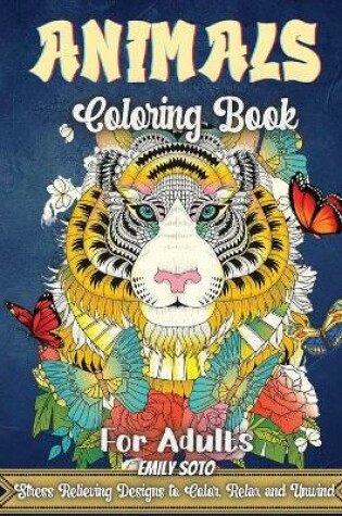 Cover of Animals Coloring Book For Adults