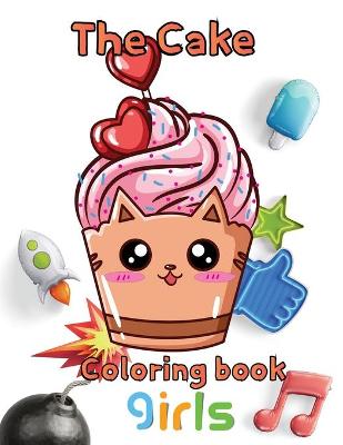 Book cover for The cake coloring book girls