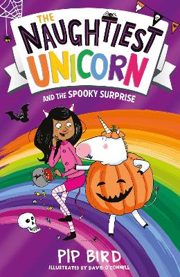 Book cover for The Naughtiest Unicorn and the Spooky Surprise