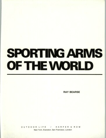 Book cover for Sporting Arms of the World