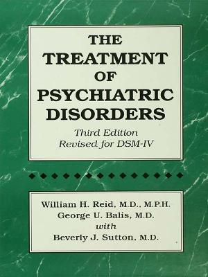 Book cover for The Treatment Of Psychiatric Disorders