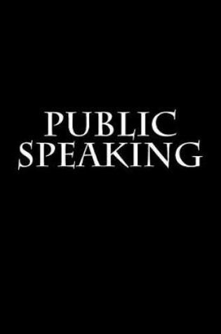 Cover of Public Speaking