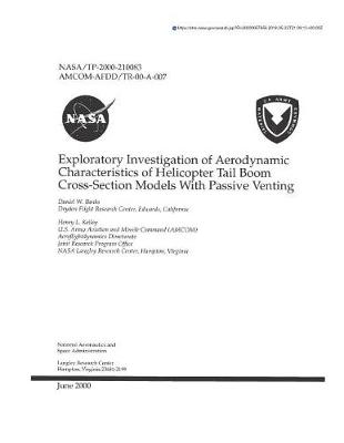 Book cover for Exploratory Investigation of Aerodynamic Characteristics of Helicopter Tail Boom Cross-Section Models with Passive Venting