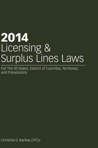 Cover of 2014 Licensing & Surplus Lines Laws