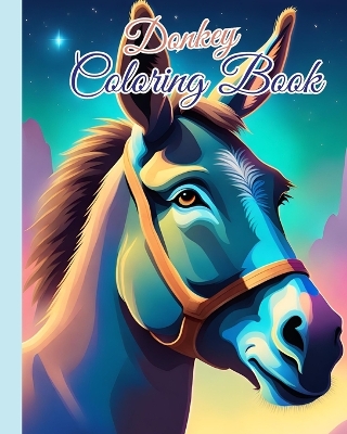 Book cover for Donkey Coloring Book