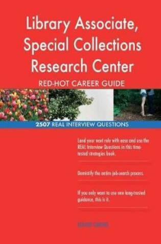Cover of Library Associate, Special Collections Research Center RED-HOT Career; 2507 REAL